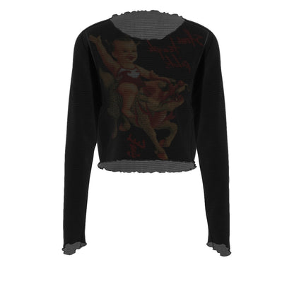 MerchMoment Stone Temple Pilots Purple Women's Mesh Top [Apparel] Officially Licensed