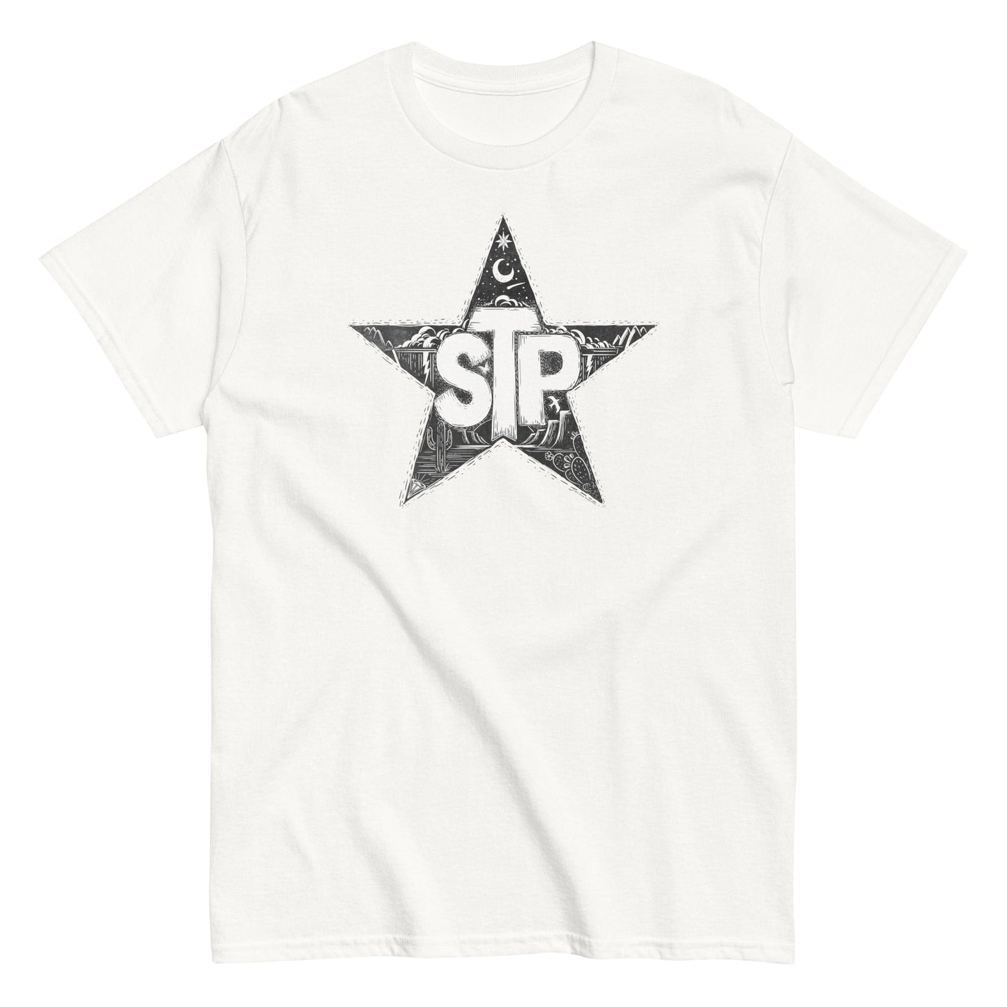 MerchMoment Stone Temple Pilots - Star Mens T Shirt Officially Licensed