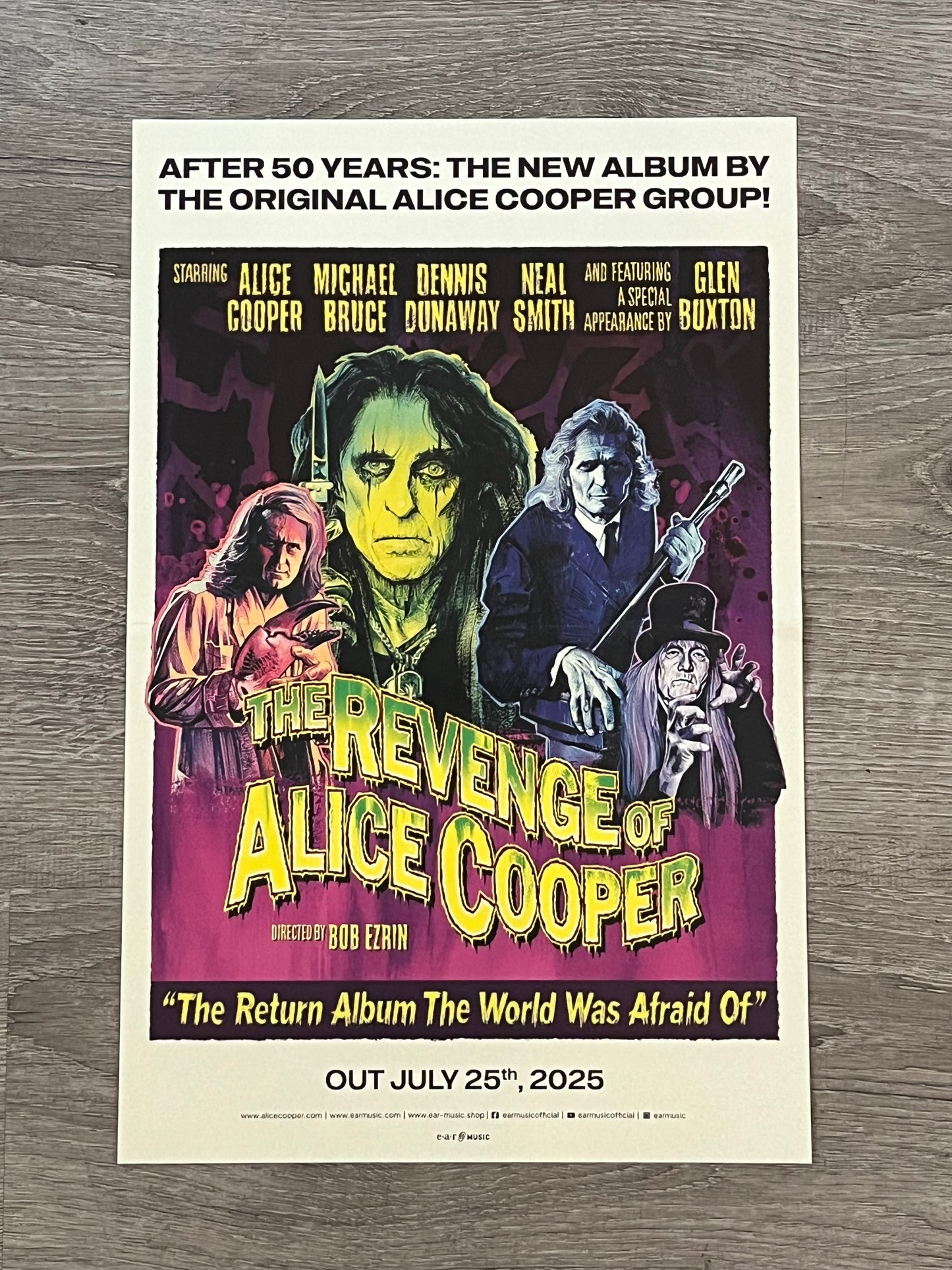 The Revenge Of Alice Cooper (11x17" POSTER)  Vinyl Record