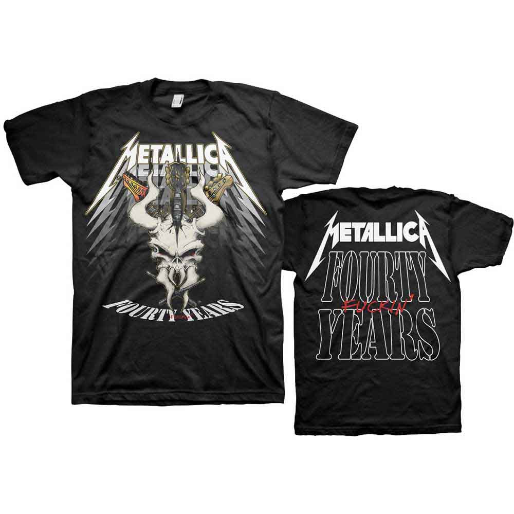 Metallica 40th Anniversary Forty Years [T-Shirt] Officially Licensed