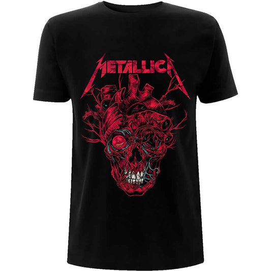 Metallica Heart Skull Mens T Shirt Officially Licensed