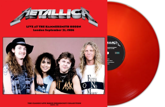 Metallica  Live at the Hammersmith Odeon London September 21st 1986 180 Gram Red Vinyl Import Vinyl Record