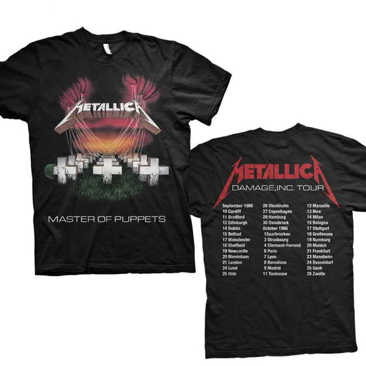 Metallica Master of Puppets European Tour '86. [T-Shirt] Officially Licensed
