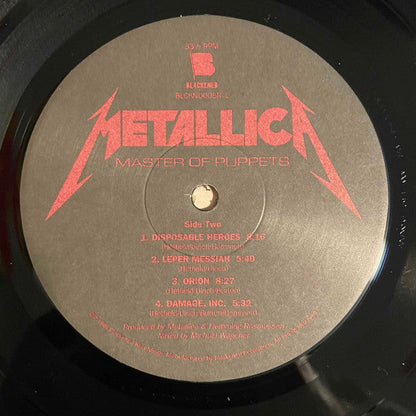 Metallica Master Of Puppets (180 GRAM VINYL) Vinyl Record