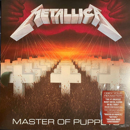 Metallica Master Of Puppets (180 GRAM VINYL) Vinyl Record