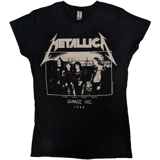 Metallica Masters of Puppets Photo Damage Inc Tour Womens T Shirt Officially Licensed
