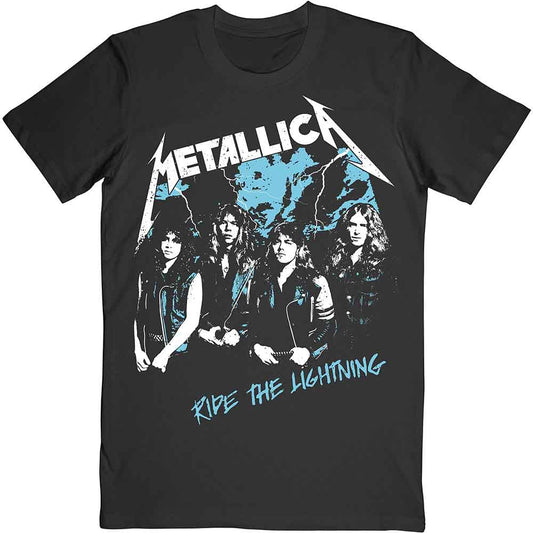 Metallica Vintage Ride The Lightning T Shirt Black Officially Licensed