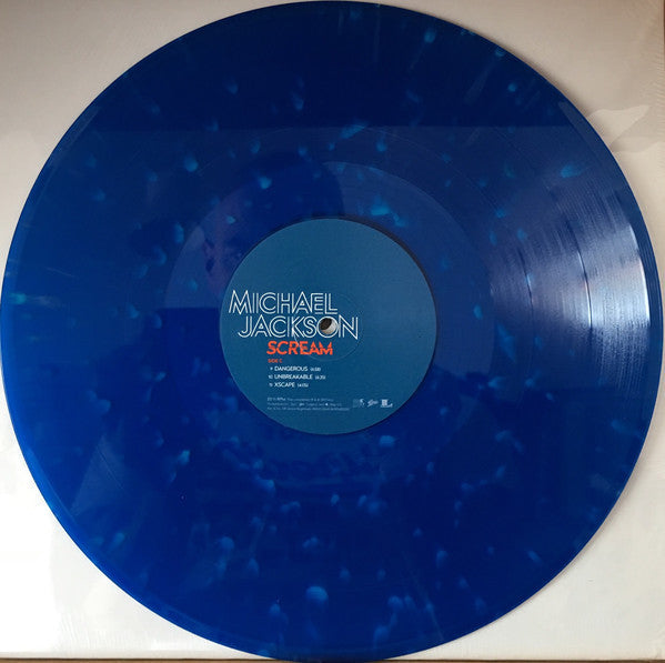 Michael Jackson Scream (GLOW IN THE DARK + BLUE SPLATTER VINYL) Vinyl Record