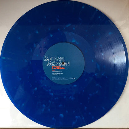 Michael Jackson Scream (GLOW IN THE DARK + BLUE SPLATTER VINYL) Vinyl Record