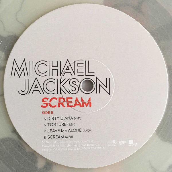 Michael Jackson Scream (GLOW IN THE DARK + BLUE SPLATTER VINYL) Vinyl Record