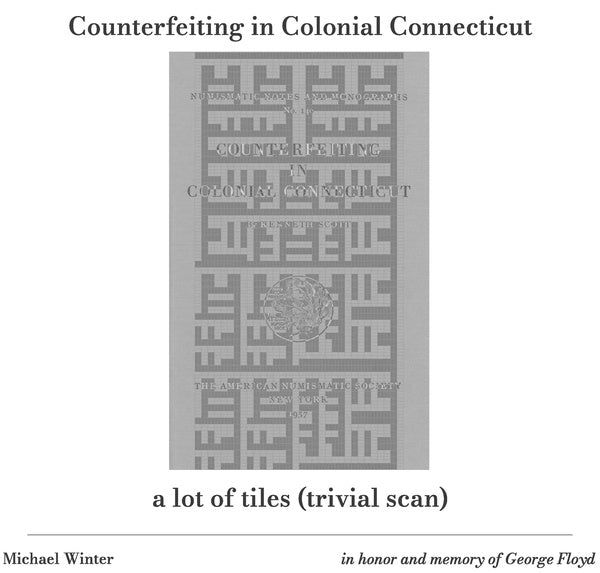 Counterfeiting in Colonial Connecticut / a lot of tiles (trivial scan)  Music CD