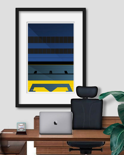 Minimalist Michigan Stadium (Grandstand)