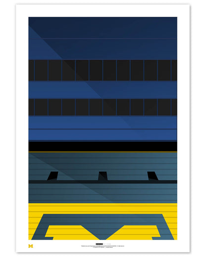 Minimalist Michigan Stadium (Grandstand)