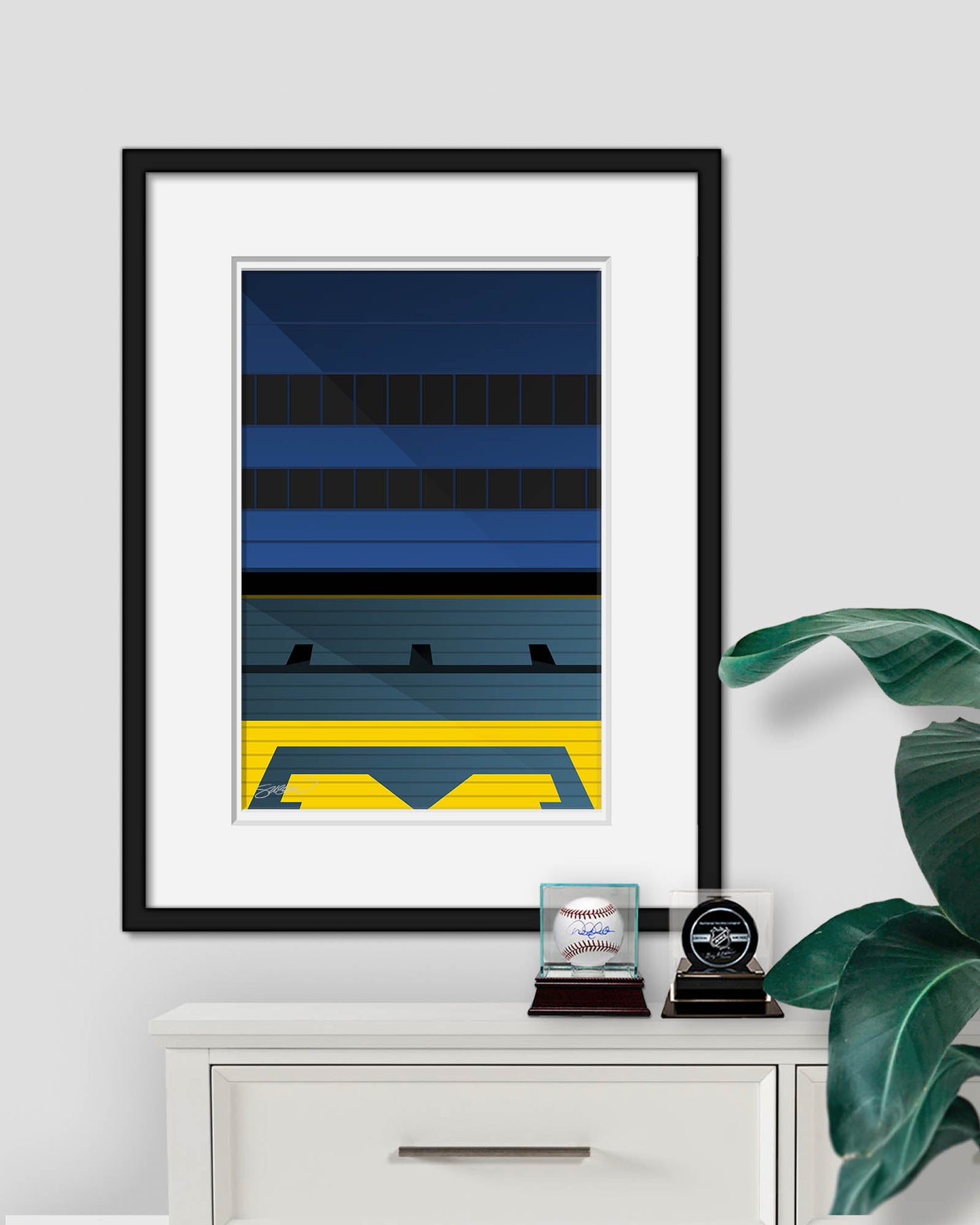 Minimalist Michigan Stadium (Grandstand)