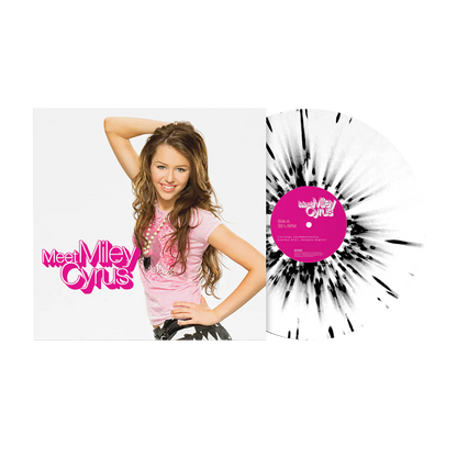 Meet Miley Cyrus (Limited Edition, White/ Black Splatter Colored Vinyl) Vinyl Record