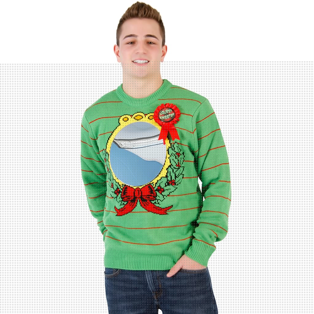 Mirror Ugliest Sweater Award Ugly Christmas Xmas Sweater