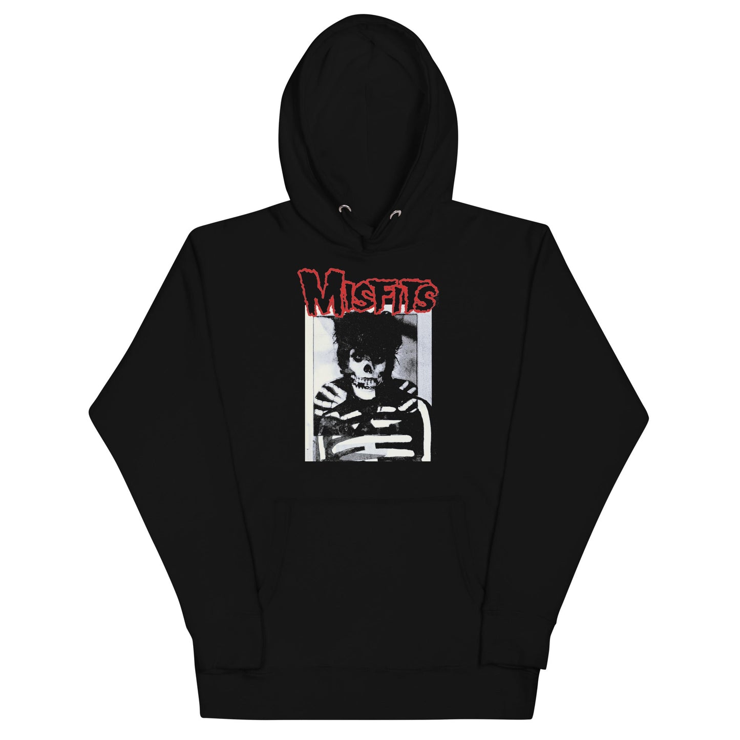 Misfits Skull Hair Mens Hoodie Black