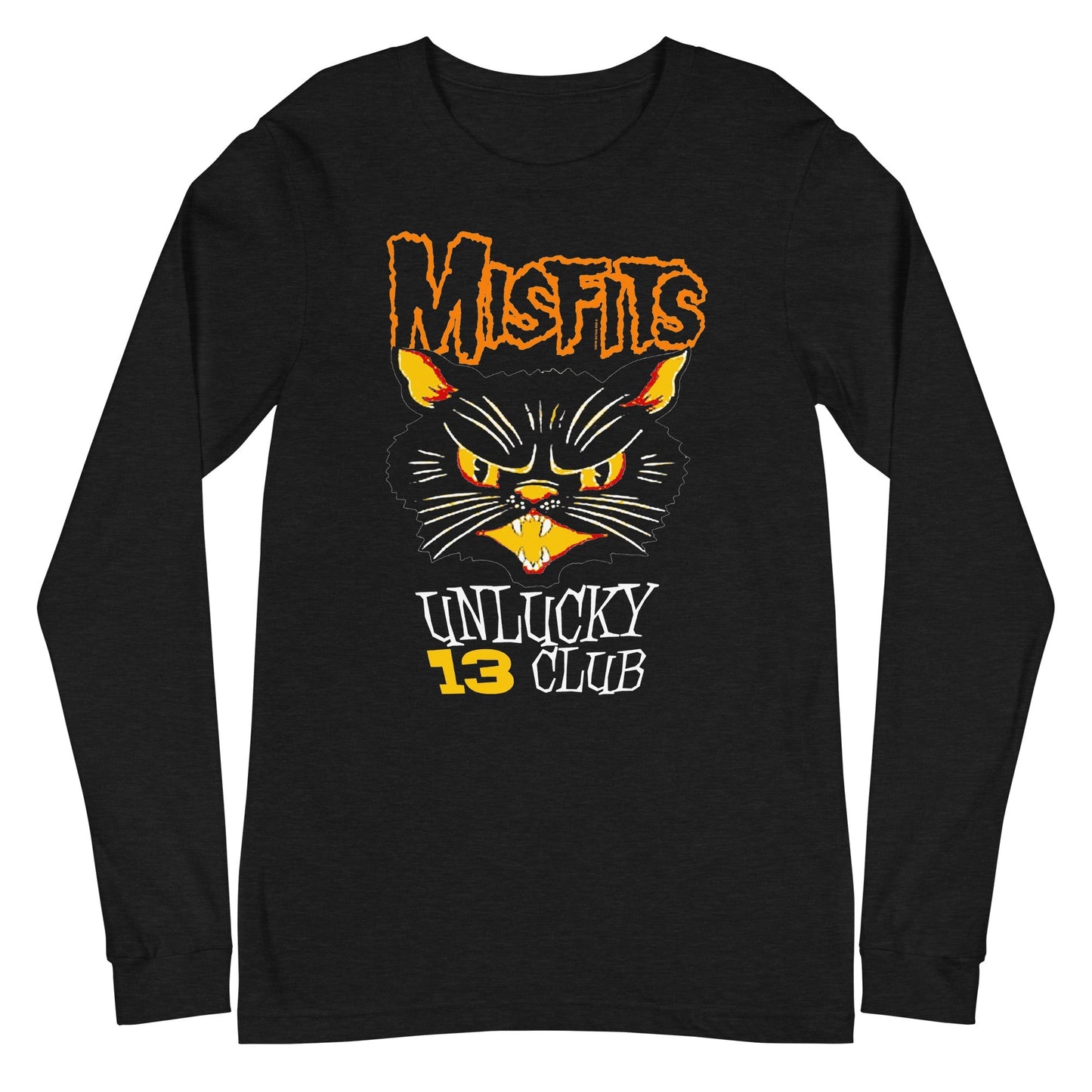 Misfits Unlucky 13 Club Mens Long Sleeve Shirt Black