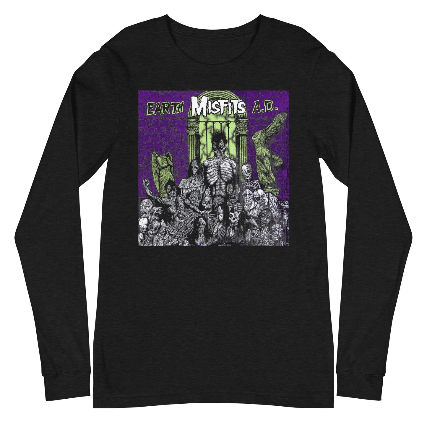 Misfits Earth Mens Long Sleeve Shirt Black