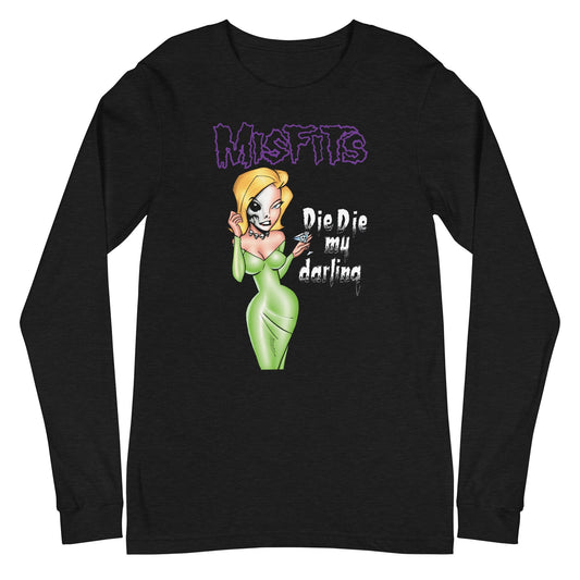 Misfits Die Die My Darling Mens Long Sleeve Shirt Black