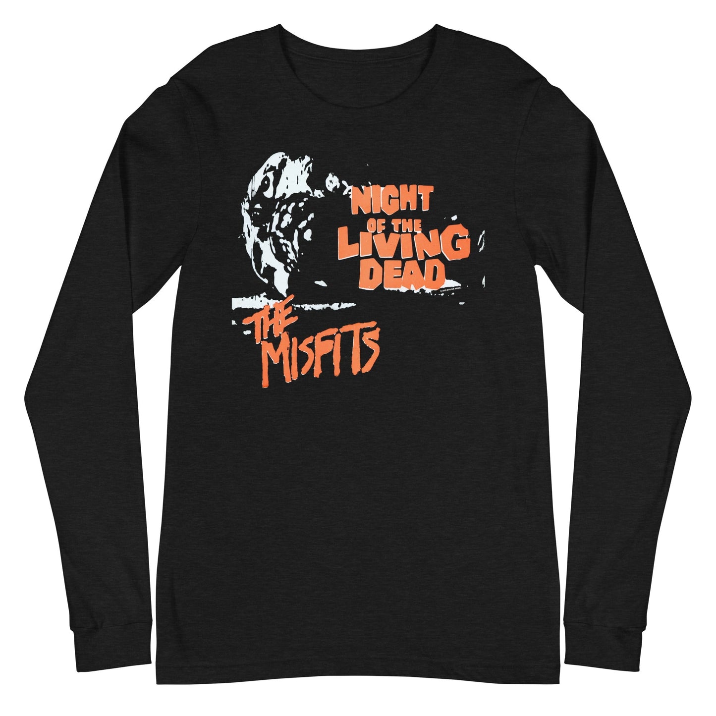 Misfits Night of the Living Dead Mens Long Sleeve Shirt Black