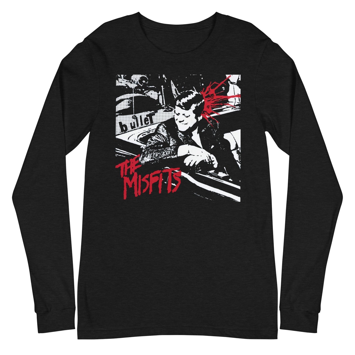 Misfits Bullett Mens Long Sleeve Shirt Black