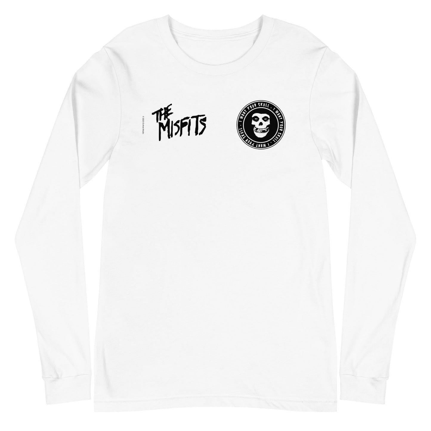 Misfits Small Fiends Mens Long Sleeve Shirt White