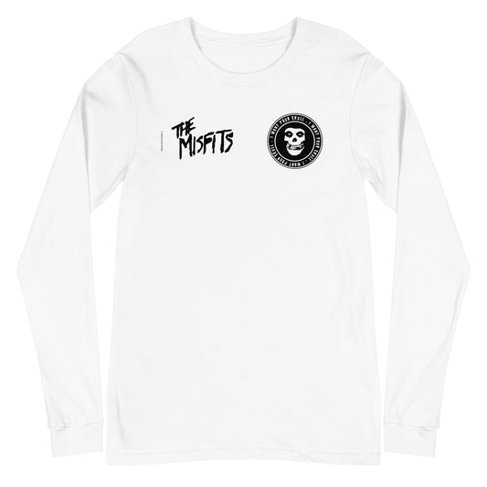 Misfits Small Fiends Mens Long Sleeve Shirt White