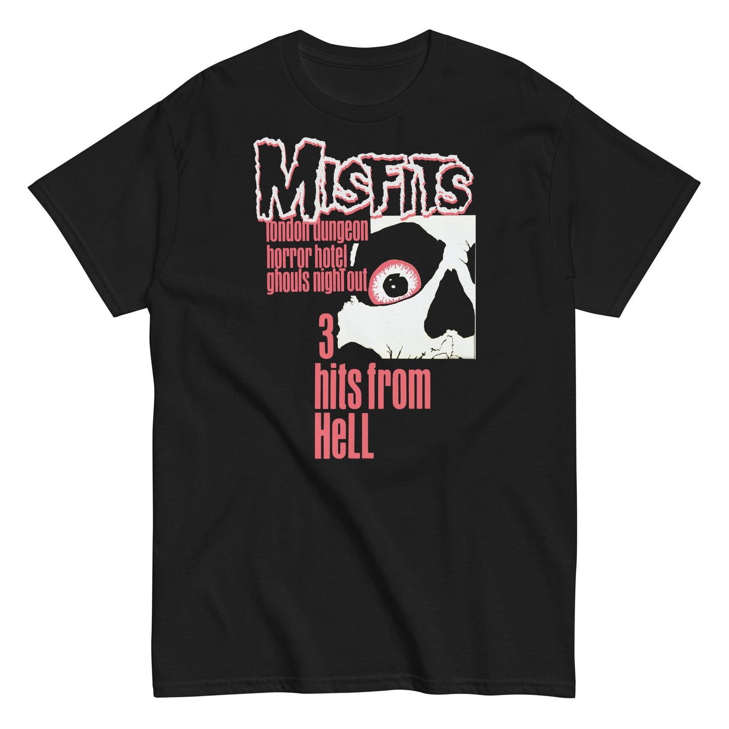 Misfits 3 Hits From Hell Mens T Shirt Black