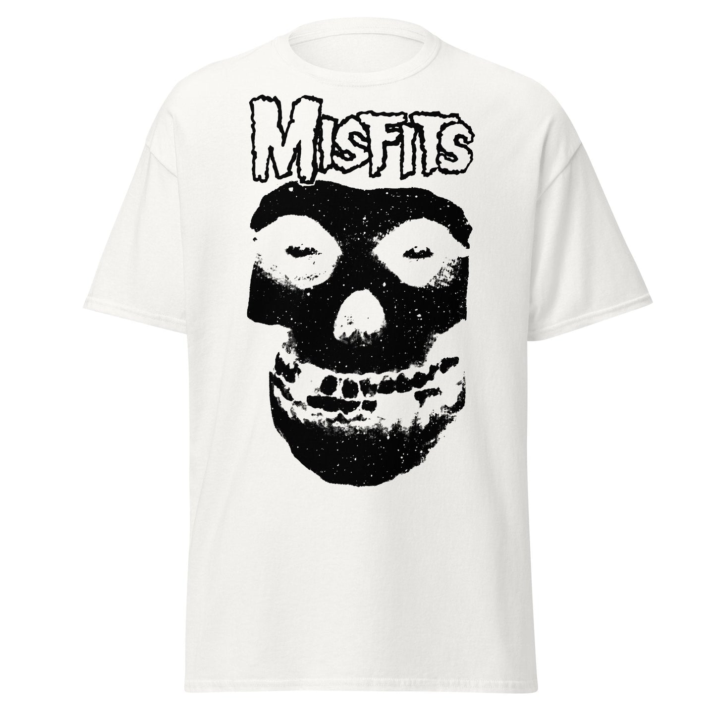 Misfits Black Skull Jumbo Print Mens T Shirt White