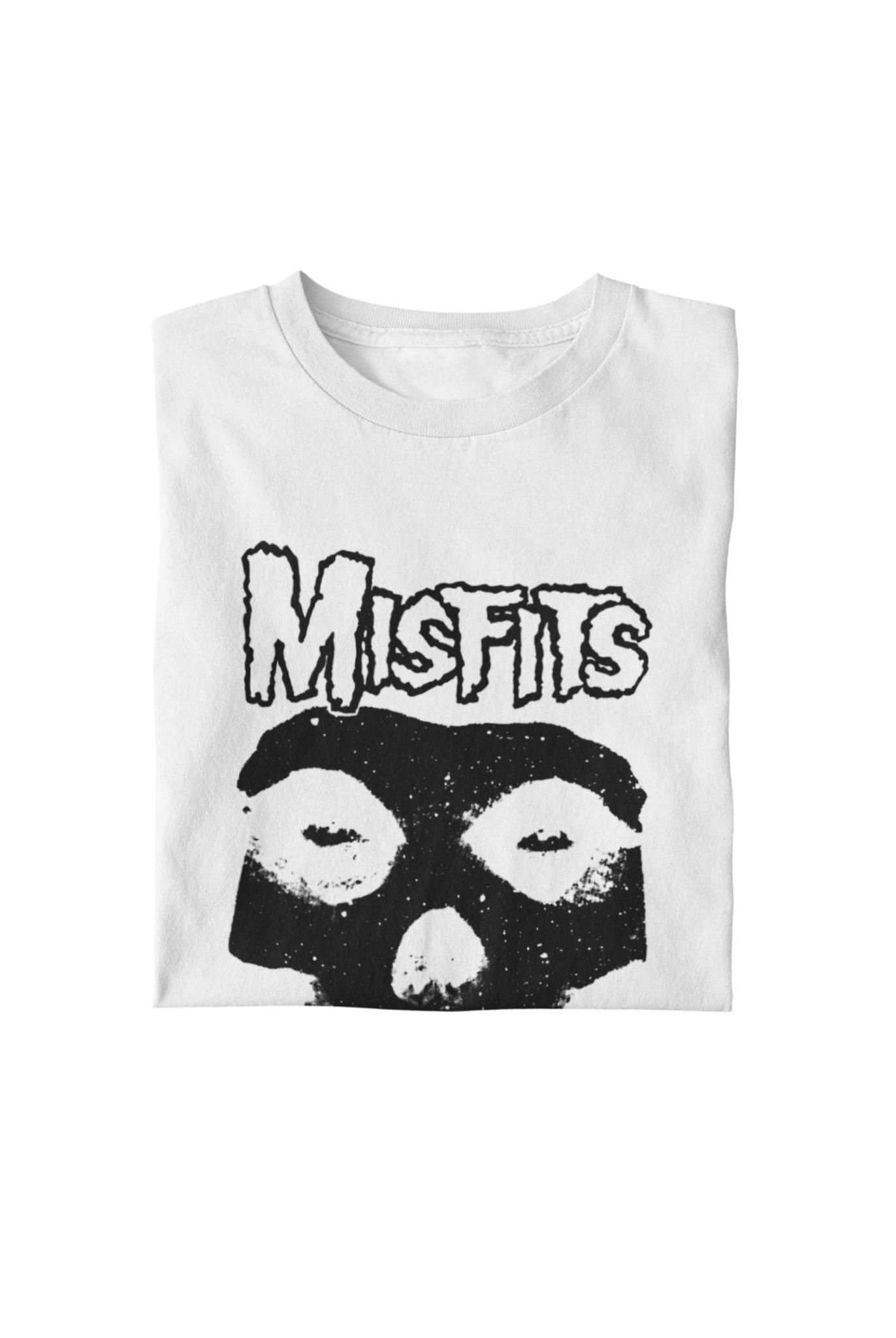 Misfits Black Skull Officially Licensed Mens T Shirt White