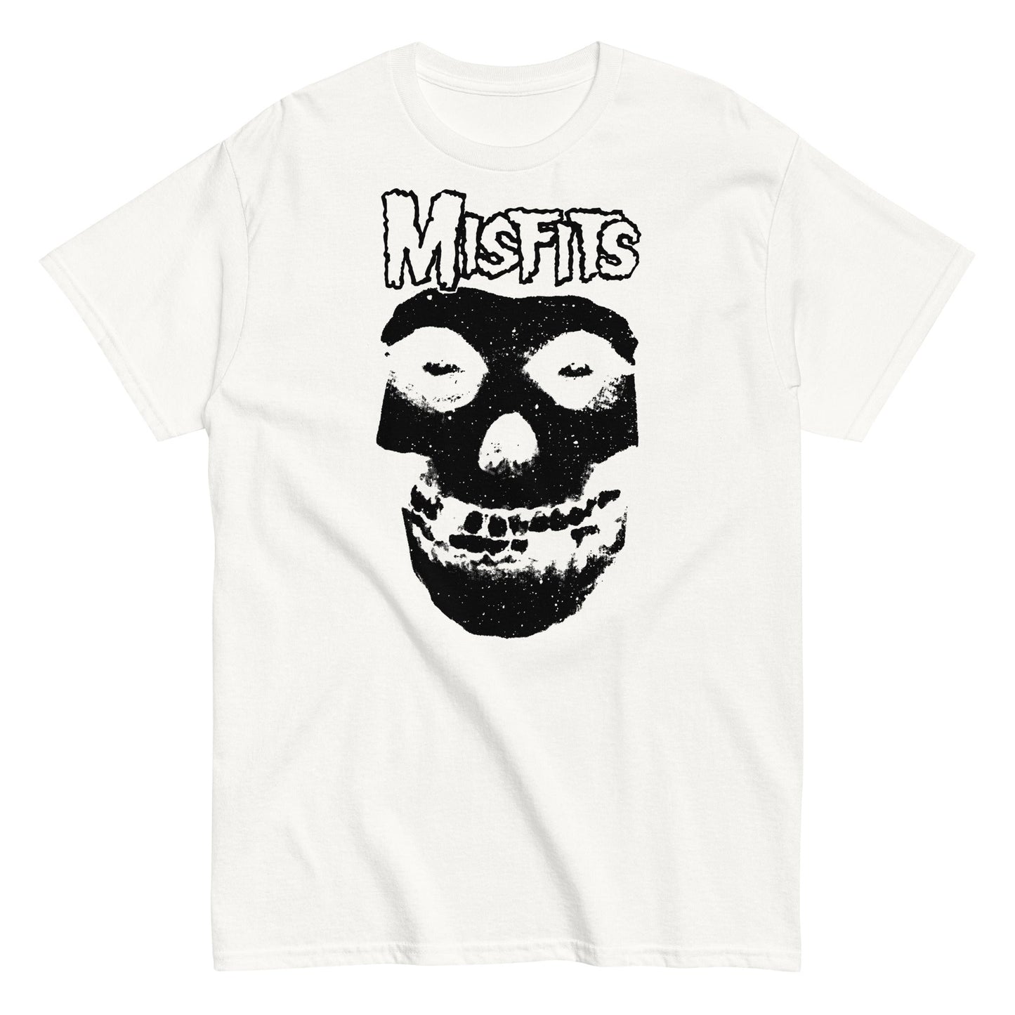 Misfits Black Skull Mens T Shirt White