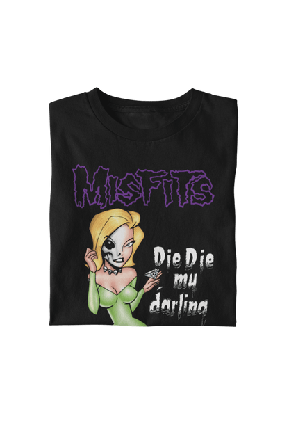 Misfits Die Die My Darling Officially Licensed Mens T Shirt Black