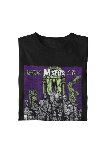 Misfits Earth Officially Licensed Mens T Shirt Black