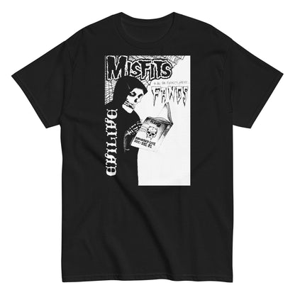 Misfits Fangs Officially Licensed Mens T Shirt Black