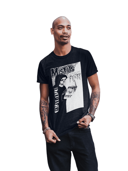 Misfits Fangs Officially Licensed Mens T Shirt Black