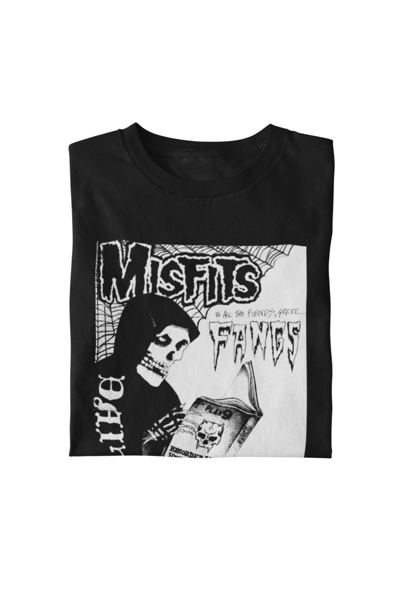Misfits Fangs Officially Licensed Mens T Shirt Black