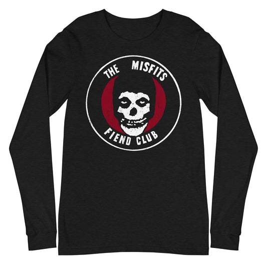 Misfits Fiend Club Mens Long Sleeve Shirt Black