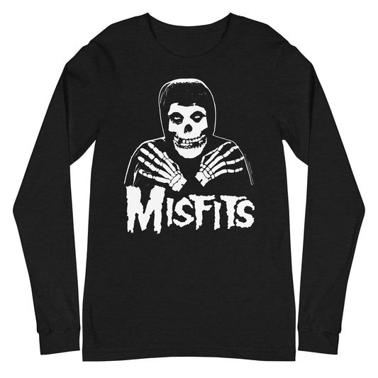 Misfits Mens Long Sleeve Shirt Black