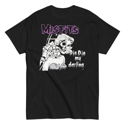 Misfits Looking Glass Officially Licensed Mens T Shirt Black