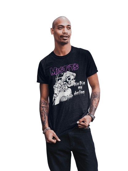 Misfits Looking Glass Officially Licensed Mens T Shirt Black