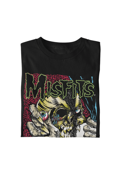 Misfits Open Skull Officially Licensed Mens T Shirt Black