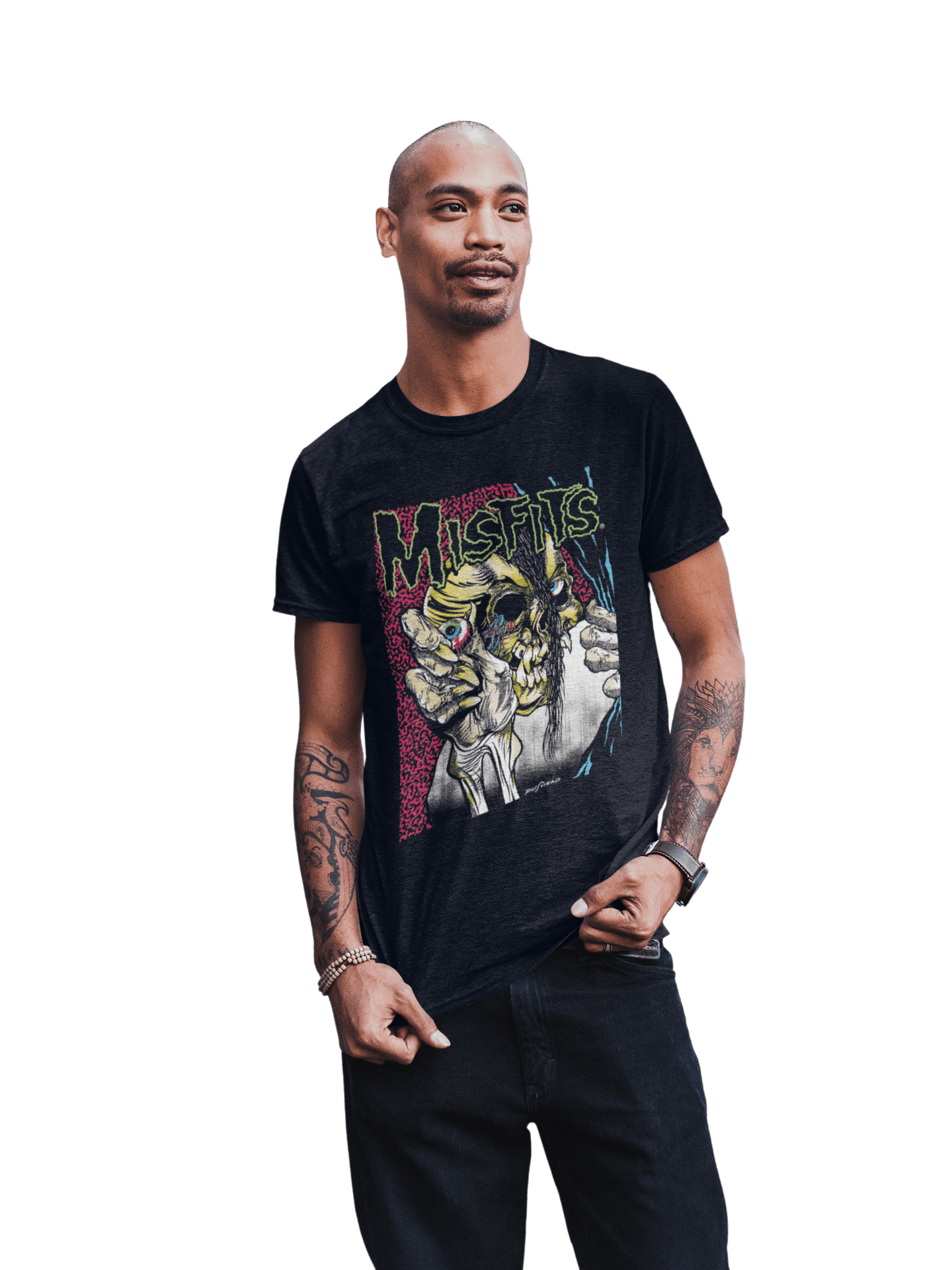 Misfits Open Skull Officially Licensed Mens T Shirt Black