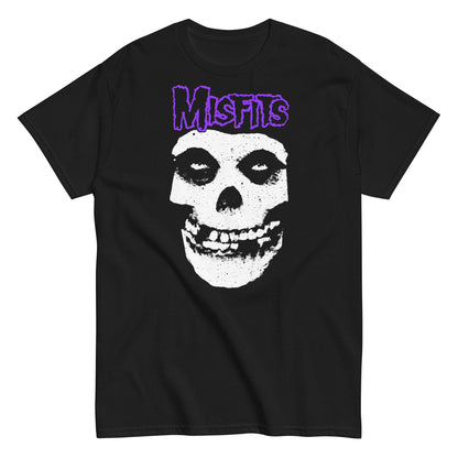 Misfits Purple Skull Officially Licensed Mens T Shirt Black