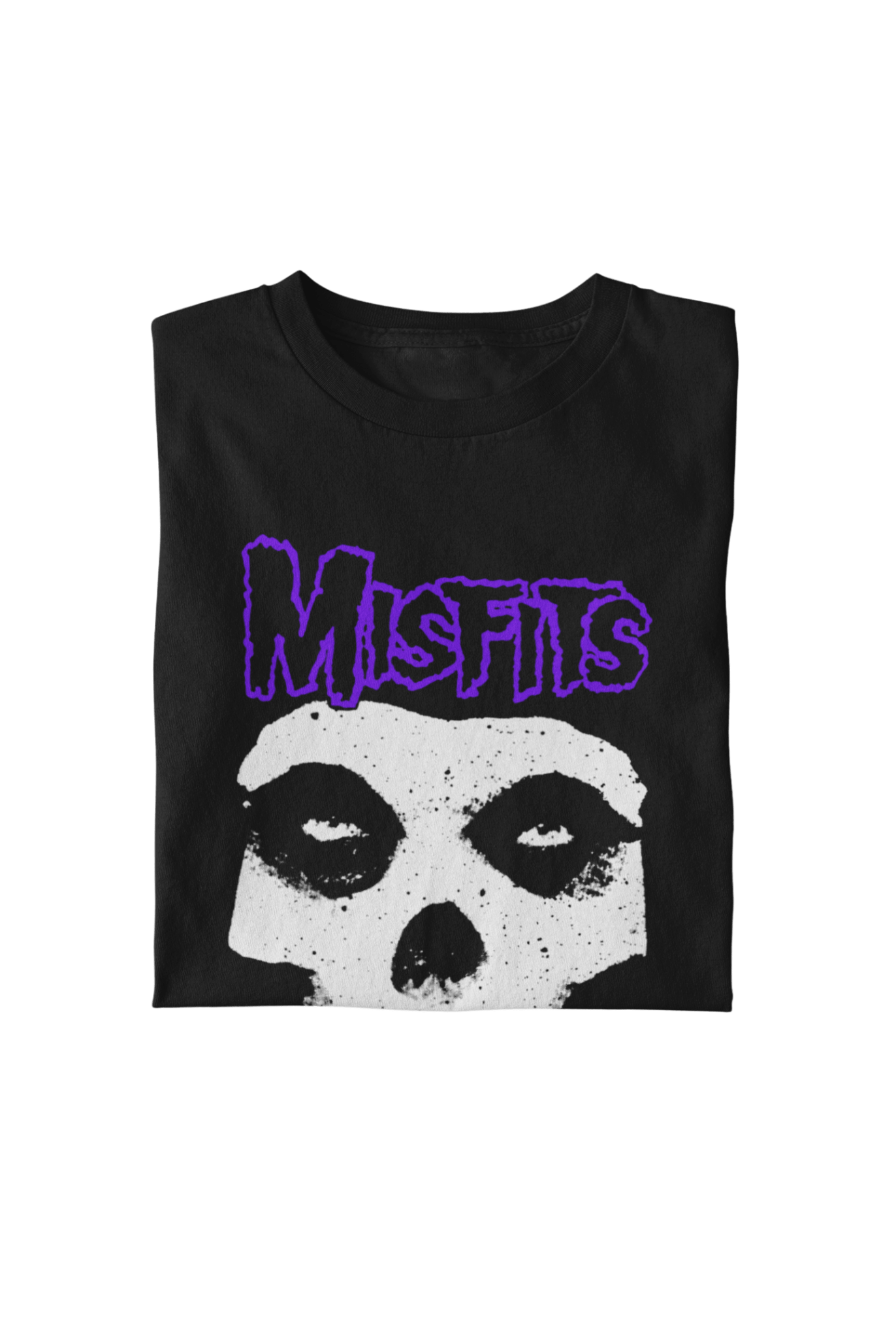Misfits Purple Skull Officially Licensed Mens T Shirt Black