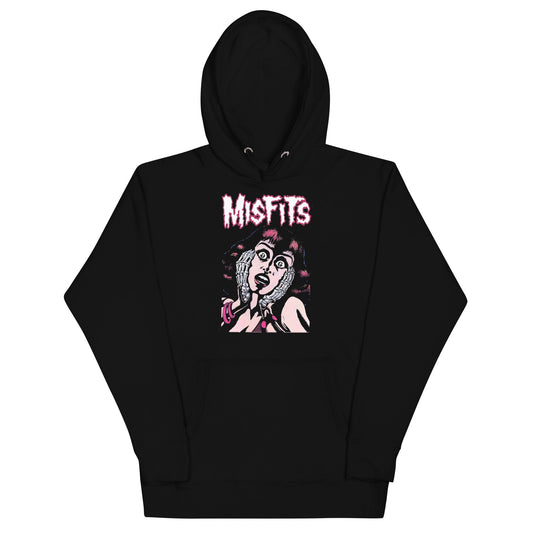 Misfits Screaming Classic Mens Officially Licensed Hoodie Black