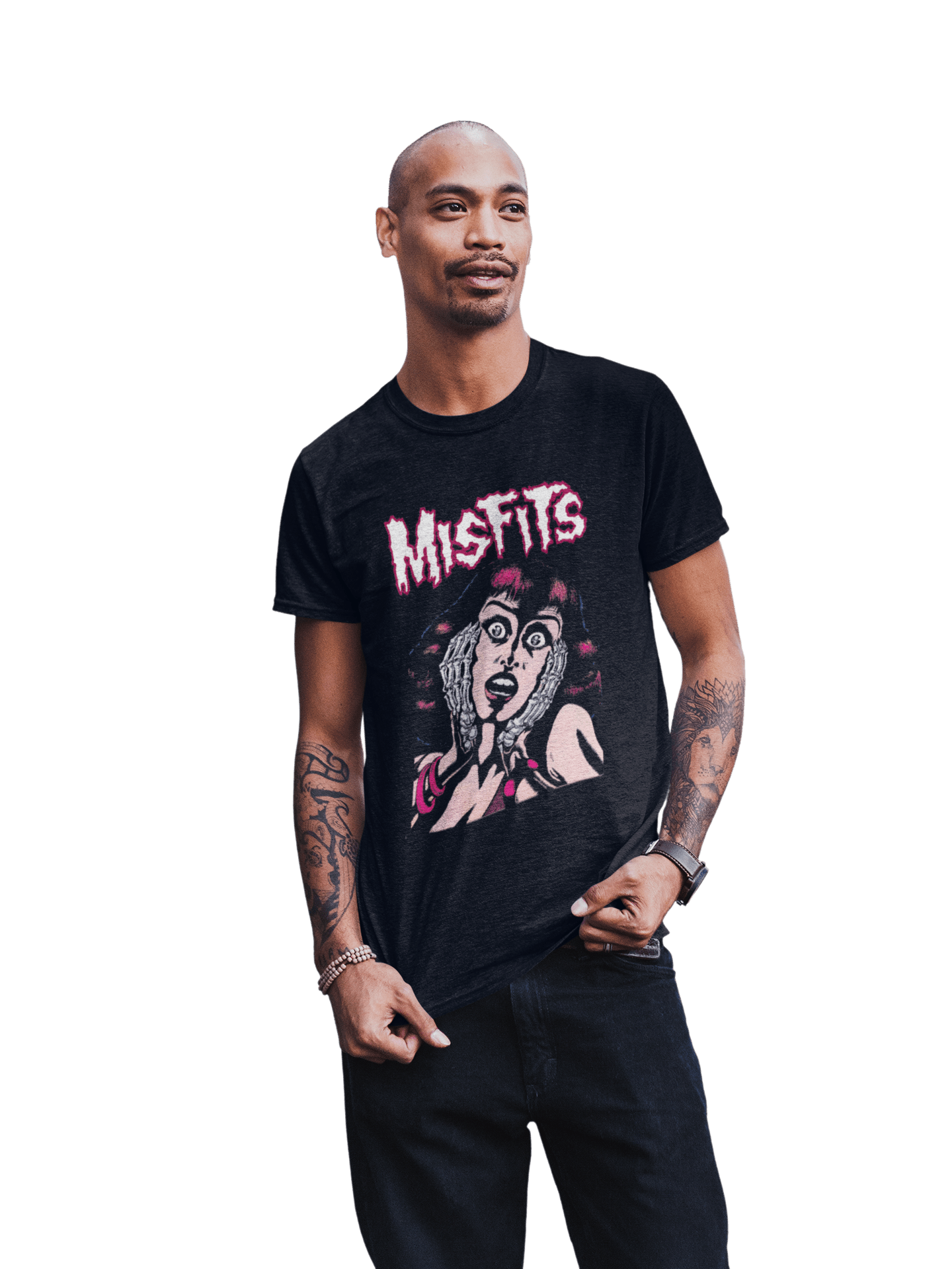 Misfits Screaming Officially Licensed Mens T Shirt Black