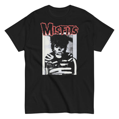 Misfits Skull Hair Officially Licensed Mens T Shirt Black