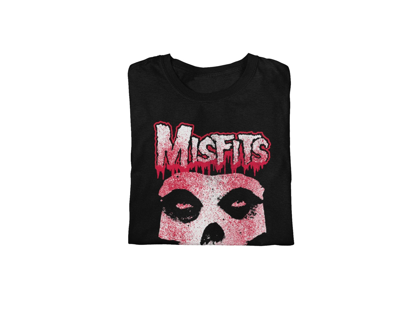 Misfits Tagged Skull Jumbo Print Mens T Shirt Black