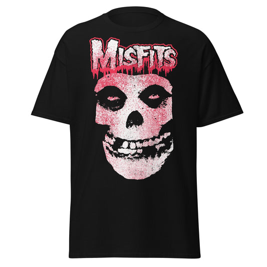 Misfits Tagged Skull Jumbo Print Mens T Shirt Black